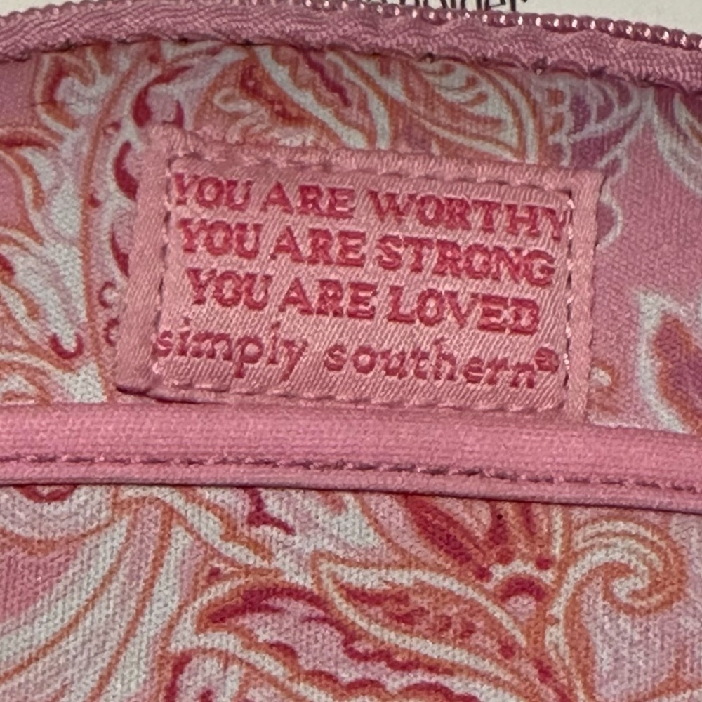 Simply Southern Pink Paisley Tumbler Pouch - Picture 4 of 6